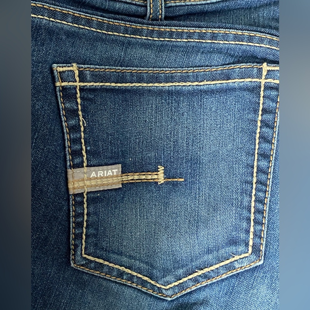 Ariat Rebar Women’s Jeans Mid Rise Boot Cut Pant Long 30L Western Cowgirl
